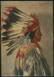 Hoofdman Blue Horse, Sioux
