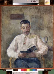 Portret van de Russische schilder Mikhail Matiushin