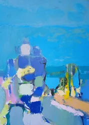 Abstracte zeezicht