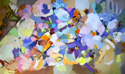 Levendig abstract boeket
