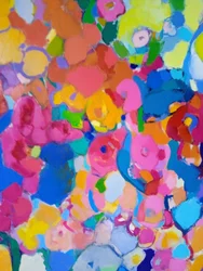 Levendige abstracte bloemen
