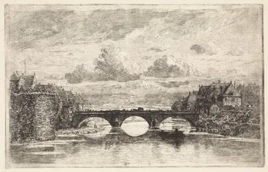 Brug over de Fulda te Kassel