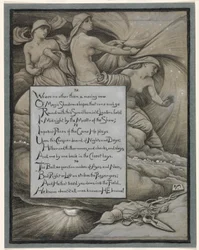 (Illustratie voor Rubáiyát van Omar Khayyám) Het lot verzamelt zich in de sterren