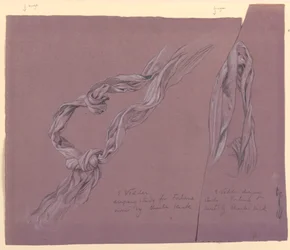 Studies van draperie van "Fortune"