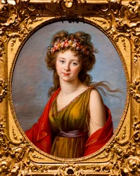 Portret van gravin von Kagenek als Flore