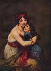 Madame Vigee Lebrun en haar dochter, Jeanne Lucie Louise, 1789, 1938