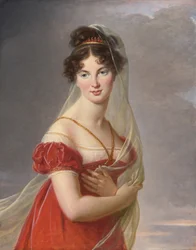 Portret van Aglae Angelique Gabrielle de Gramont, 1787-1842, vrouw van Generaal Alexander Lvovich Davy