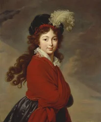 Portret van hertogin Anna Feodorovna van Rusland 1781-1860, prinses Juliane van Saksen-Coburg-Saalfeld