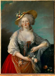 Portret van Elisabeth Philippine Marie Helene van Frankrijk, bekend als Madame Elisabeth (1764-1794)