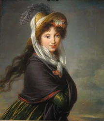 Portret van prinses Irina Ivanovna Vorontsova, geboren Izmaylova 1768-1848, ca. 1797
