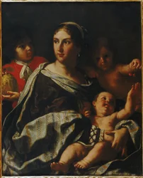 Portret van Anna Maria Ranuzzi als Allegorie van Liefdadigheid