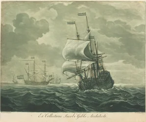 Scheepvaartscène uit de collectie van Jacob Gibbs