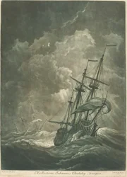 Scheepvaartscène uit de collectie van John Chicheley, 1720s