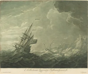 Scheepvaartscène uit de collectie van Lawrence Fashion