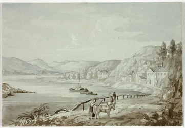 Aan de Rijn (recto), en Moeder en Kind (verso)