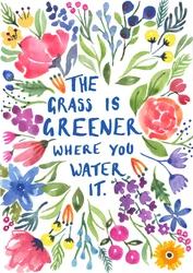 Groener gras, 2018 (aquarel)