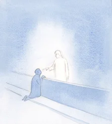 Al mijn angst werd gestopt door de aanraking van Zijn hand. Hij toonde me mijn waardigheid, als Zijn vriend, en spoorde me aan om te vertrouwen