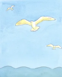 Zoals een meeuw moeiteloos hoog zweeft, rustend op de winden terwijl hij om zich heen kijkt, zo kan de ziel moeiteloos zweven in gebed
