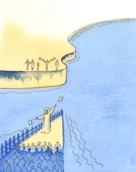 Terwijl we naar de Hemel reizen, is Christus als een seinman op wie we vertrouwen om onze berichten te sturen naar degenen die ons op onze bestemming wachten