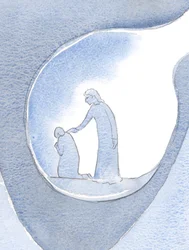 Christus mijn Heer wachtte geduldig tot de pijn afnam