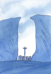 Hoe klein, geïsoleerd of vervolgd onze gemeenschap ook mag zijn, Christus is onder ons tijdens de mis, alsof in een kloof