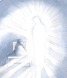 Ik herinner me dat Christus naar mij kwam als jongvolwassene: Hoe stralend was Zijn glorie; hoe donker zag ik mijn eigen ziel