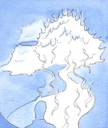 Mij werd een voorstelling van de Godheid getoond: een berg van vuur, waarvan de top naar mij toe bewoog en mij raakte met goddelijke zoetheid