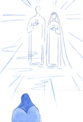 Mij werden de Twee Harten getoond: van de zondeloze Christus en van Zijn Onbevlekte Moeder, in het stralende licht van de hemel