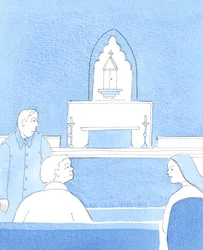 Soms is het juist, zei de Heer, om luidruchtige mensen er kort en rustig aan te herinneren dat de kerk een plaats voor gebed is, en niet voor geklets over alledaagse zaken, 2005