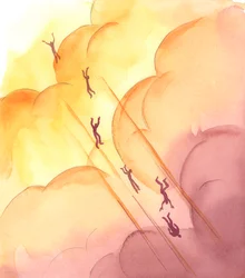 Sommige mensen hebben geweigerd God lief te hebben, 2005 (aquarel op papier)