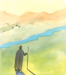 Sommige mensen hebben ver gereisd om het evangelie te verspreiden; maar we hoeven geen grootse dingen te doen om Christus te behagen, 2005 (aquarel op papier)