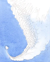 De heiligen in de hemel zijn zich bewust van het probleem van de zonde, 2005 (aquarel op papier)