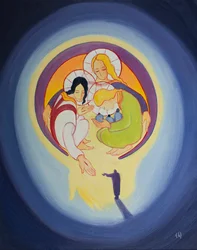 Door berouw en geloof in Christus laten we Hem ons trekken in het hart van de Heilige Drie-eenheid