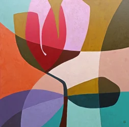 Moderne abstracte bloem