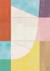 Zachte geometrische abstracte kunst