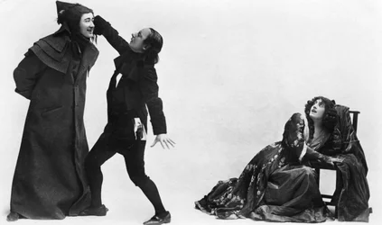 Julia Neilson, Fred Terry en Horace Hodges in De Rode Pimpernel