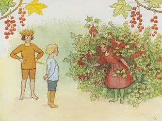 Lasse Liten in de tuin, 1923