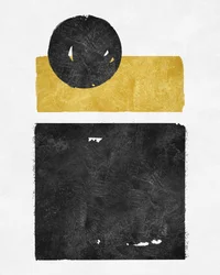 Abstracte goud-zwarte geometrie