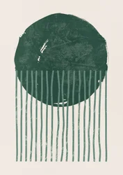 Donkergroene abstracte lijnen