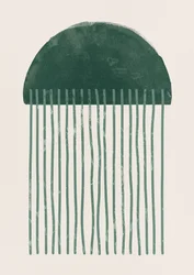 Aardse groene abstracte stroming