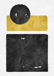 Geometrisch zwart-goud evenwicht