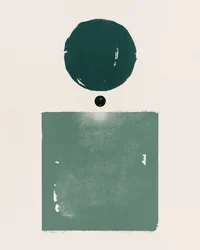 Geometrische groene vormen