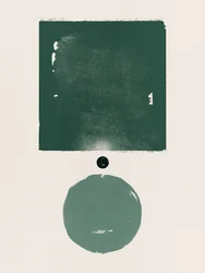 Groene geometrische balans