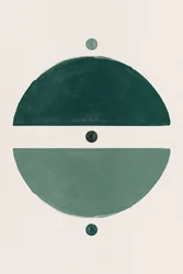 Groene geometrische balans
