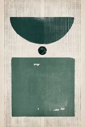 Groene geometrische balans