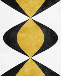 Modern zwart-gouden abstract