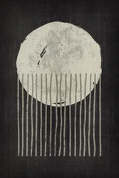 Monochrome abstracte maan