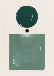 Rustige groene geometrie