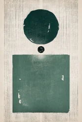 Groene geometrie met textuur