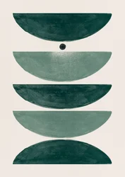 Rustige groene geometrie